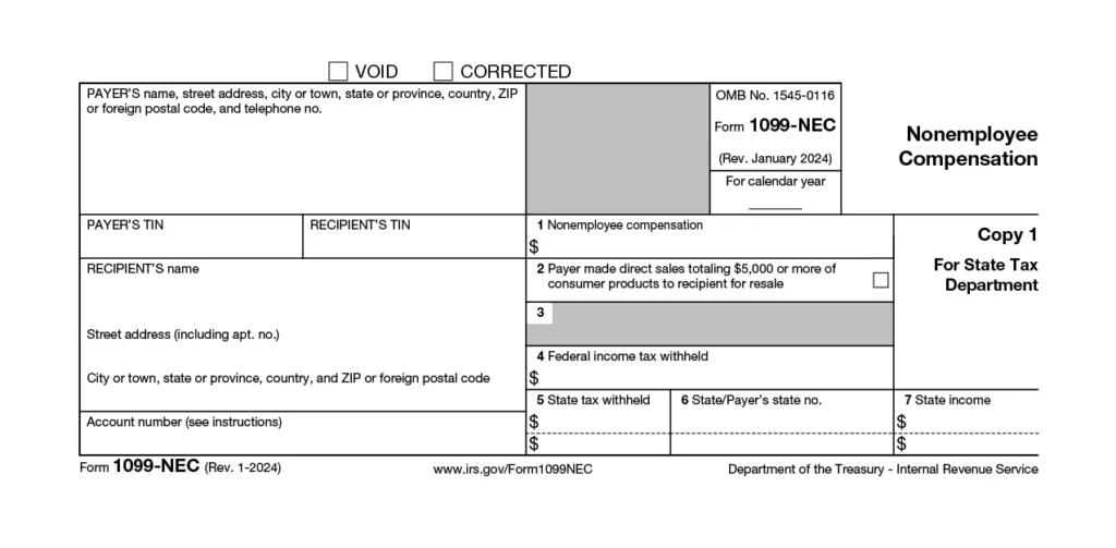 1099-NEC For 2024