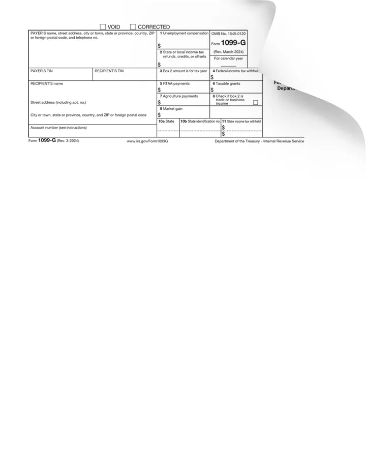 Form 1099-G Preview