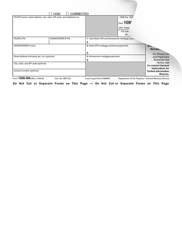 Form 1098-MA Preview