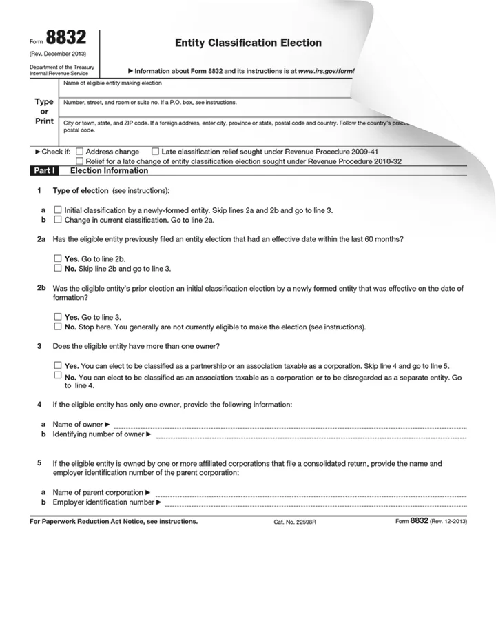 Form 8832