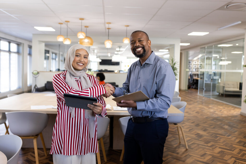 Borrower and Lender close on a deal.