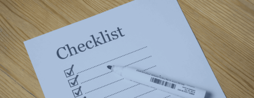 Paystub checklist